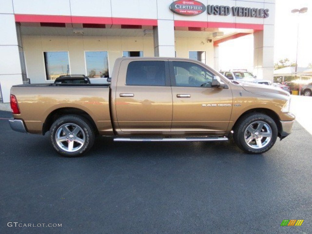 2011 Ram 1500 Lone Star Crew Cab - Saddle Brown Pearl / Dark Slate Gray/Medium Graystone photo #8