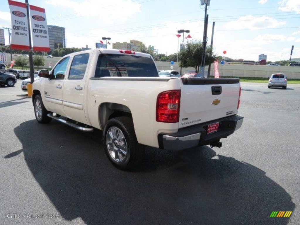 2012 Silverado 1500 LT Crew Cab - White Diamond Tricoat / Light Cashmere/Dark Cashmere photo #5