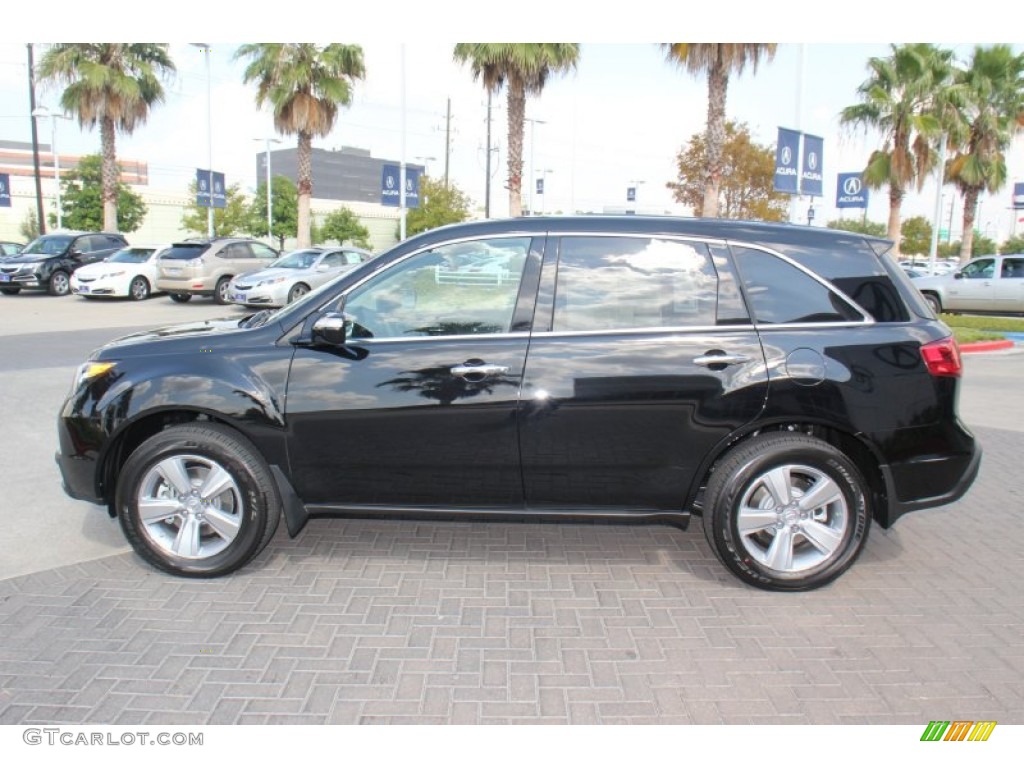 2013 MDX SH-AWD - Crystal Black Pearl / Parchment photo #34