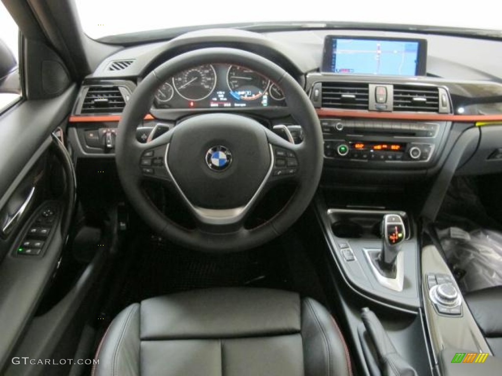 2013 BMW 3 Series 335i Sedan Black Dashboard Photo #72809419