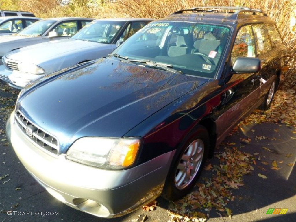 2001 Outback Wagon - Deep Sapphire Metallic / Gray photo #3