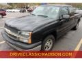 2004 Dark Green Metallic Chevrolet Silverado 1500 Work Truck Extended Cab  photo #1