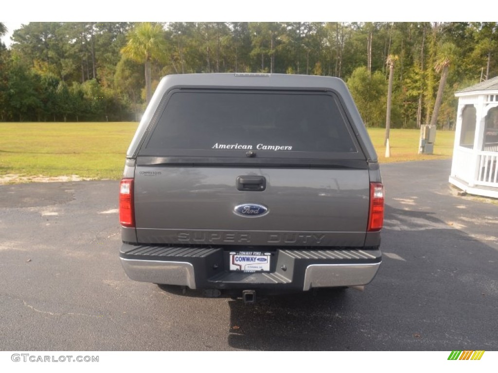 2011 F250 Super Duty XLT SuperCab 4x4 - Sterling Grey Metallic / Steel Gray photo #6