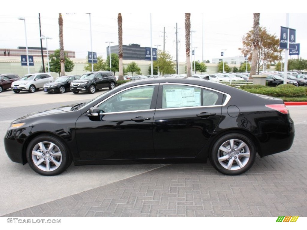 Crystal Black Pearl 2013 Acura TL Standard TL Model Exterior Photo #72812305