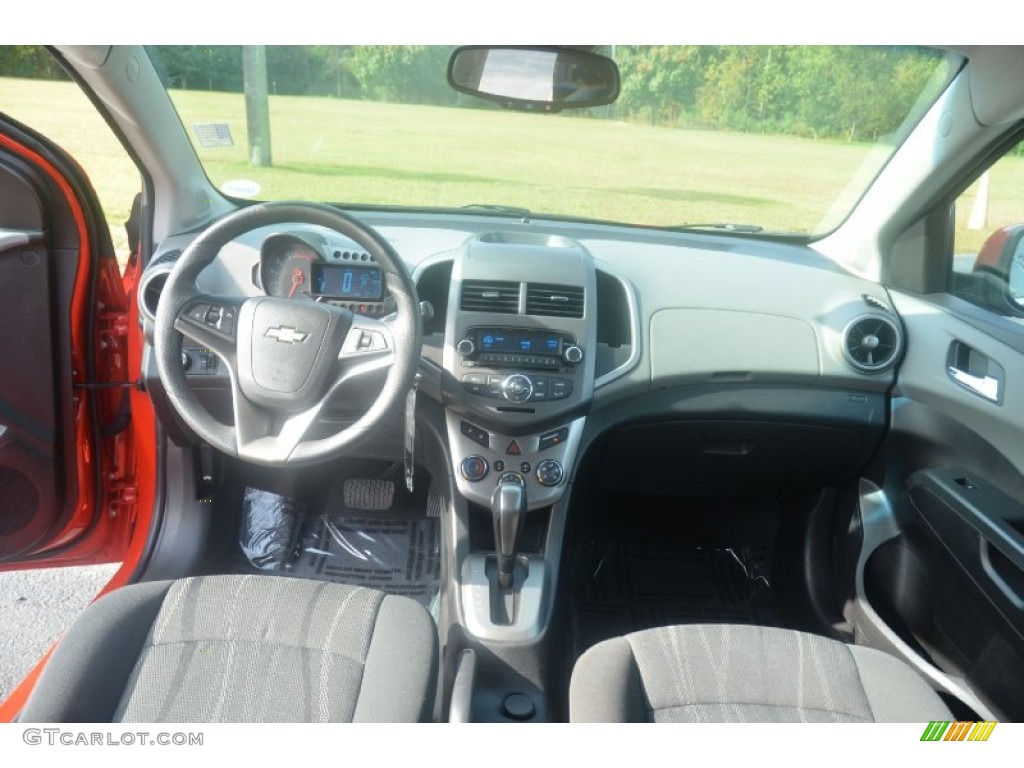 2012 Sonic LT Hatch - Victory Red / Jet Black/Brick photo #13