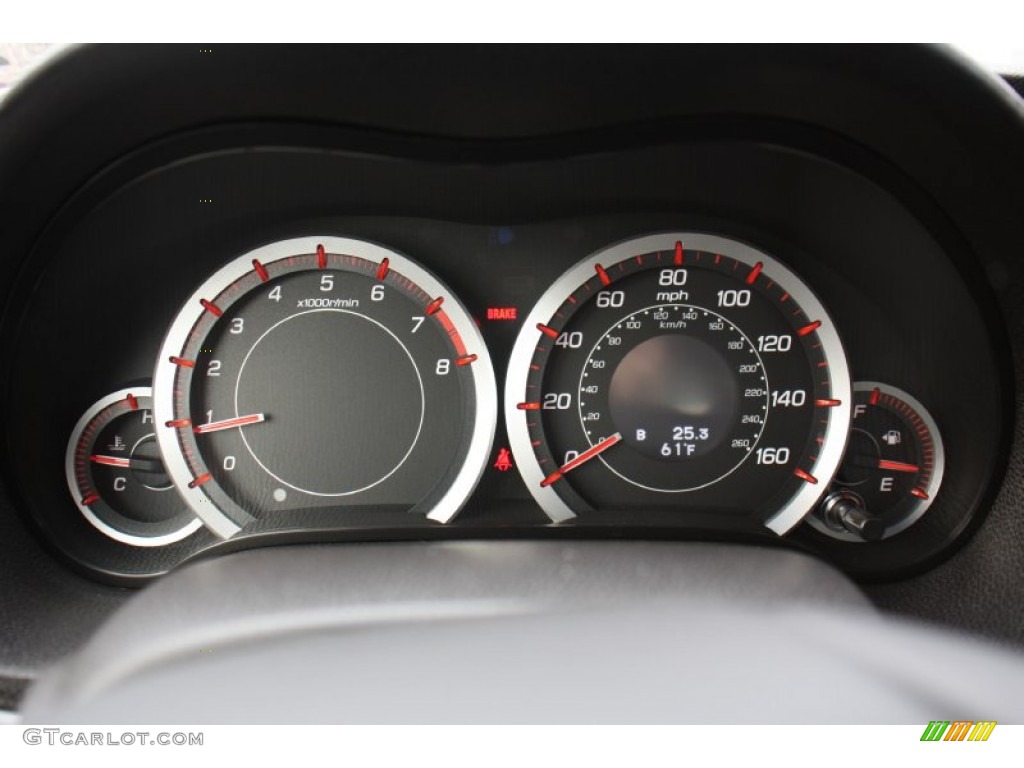 2012 Acura TSX Special Edition Sedan Gauges Photo #72813397