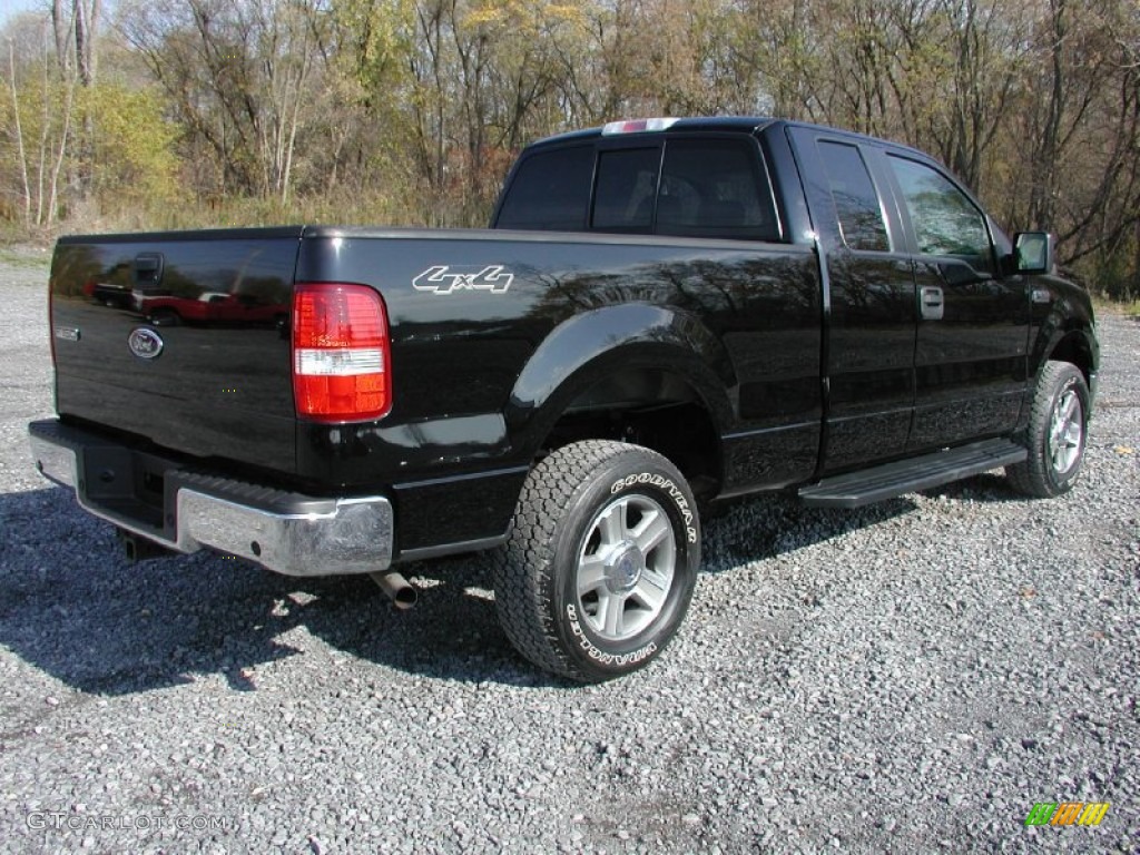 2005 F150 XLT SuperCab 4x4 - Black / Tan photo #12