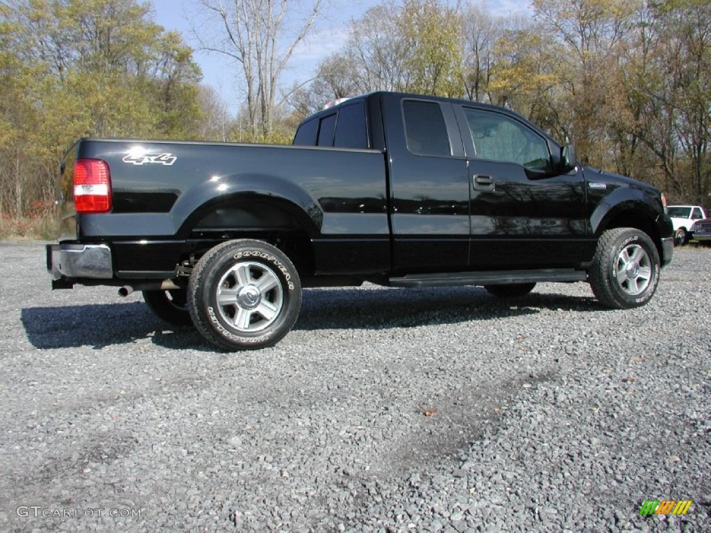 2005 F150 XLT SuperCab 4x4 - Black / Tan photo #13