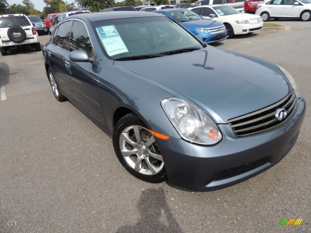 2005 G 35 Sedan - Twilight Blue Pearl / Stone photo #1