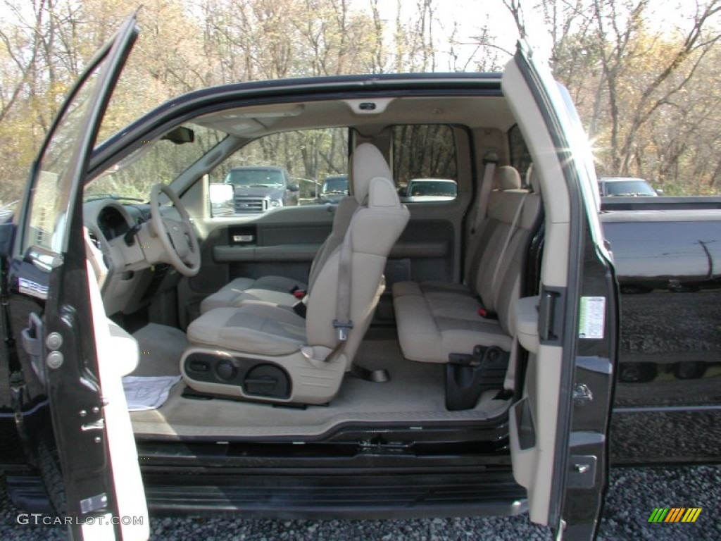 2005 F150 XLT SuperCab 4x4 - Black / Tan photo #56