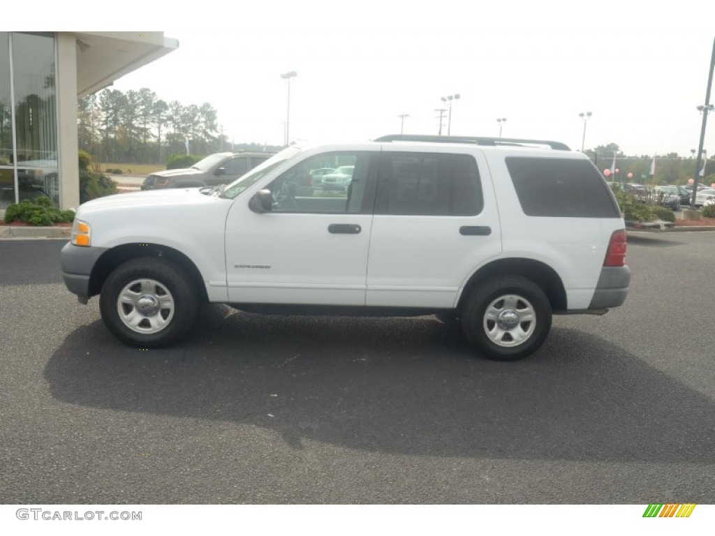 2002 Explorer XLS 4x4 - Oxford White / Graphite photo #8