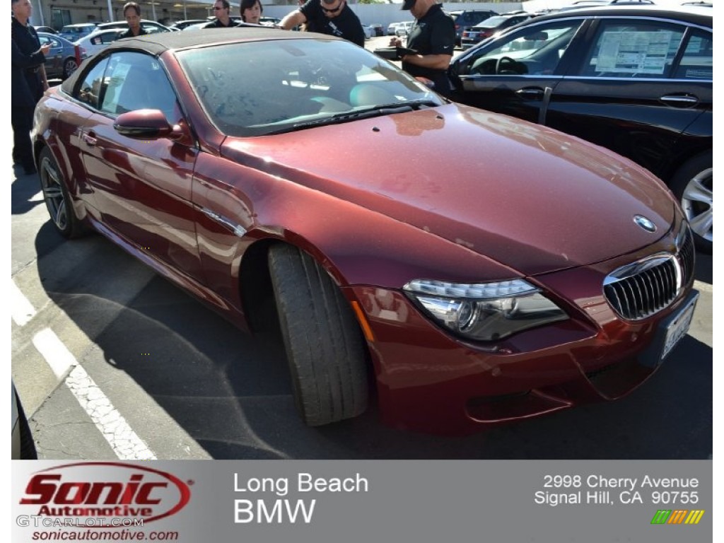 2008 M6 Convertible - Indianapolis Red Metallic / Black photo #1