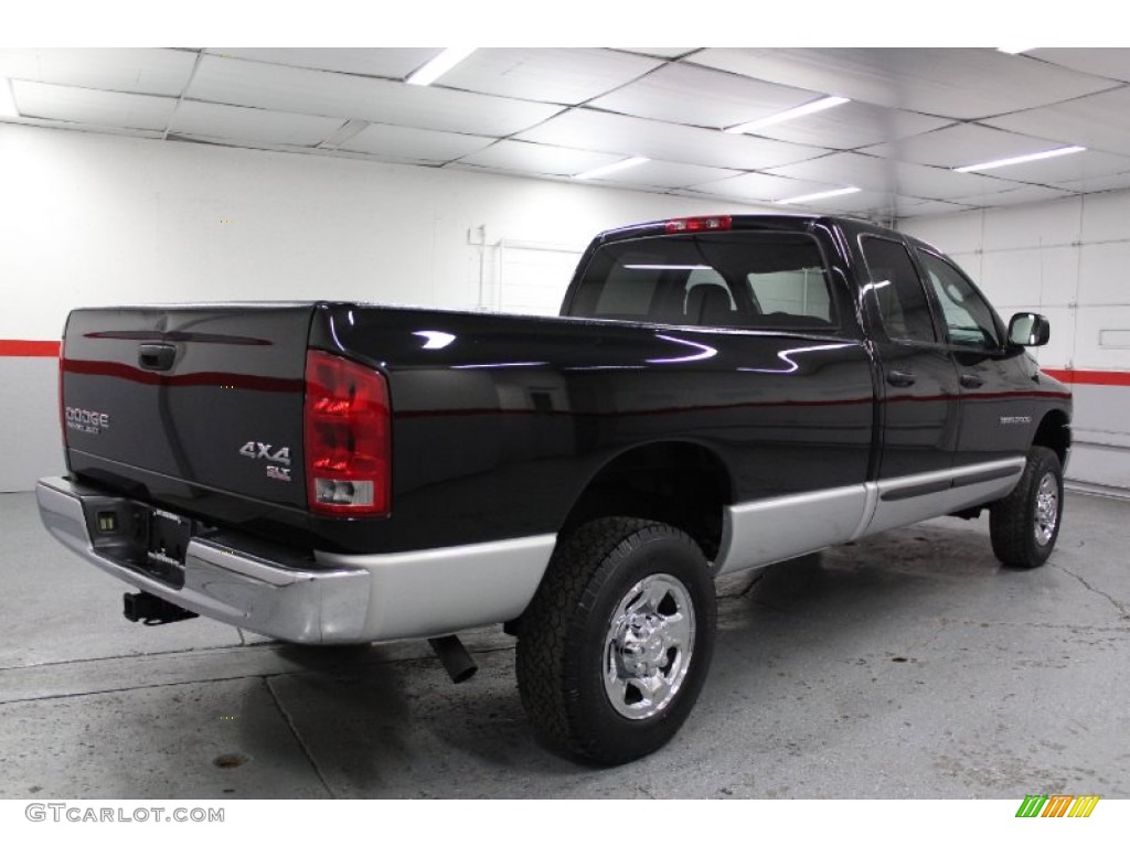 2003 Ram 2500 SLT Quad Cab 4x4 - Black / Dark Slate Gray photo #18