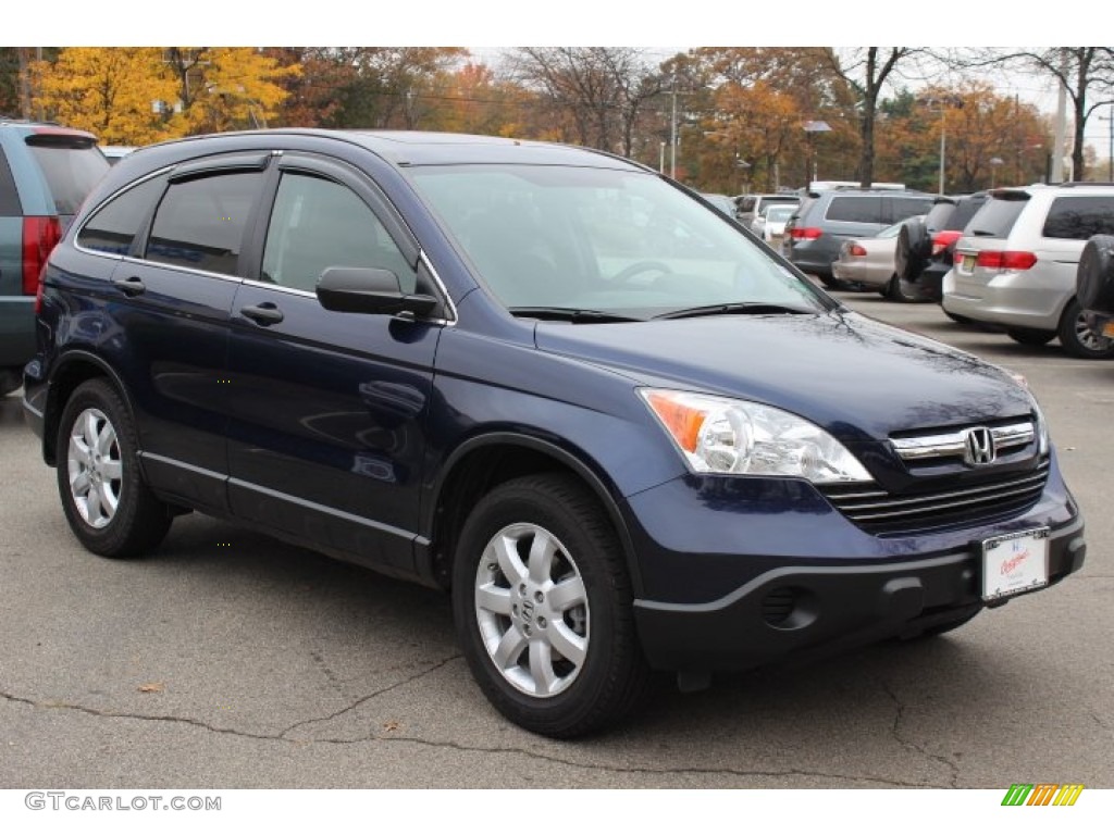 2007 CR-V EX 4WD - Royal Blue Pearl / Black photo #3