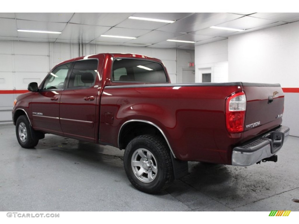 2005 Tundra SR5 Double Cab 4x4 - Salsa Red Pearl / Taupe photo #15