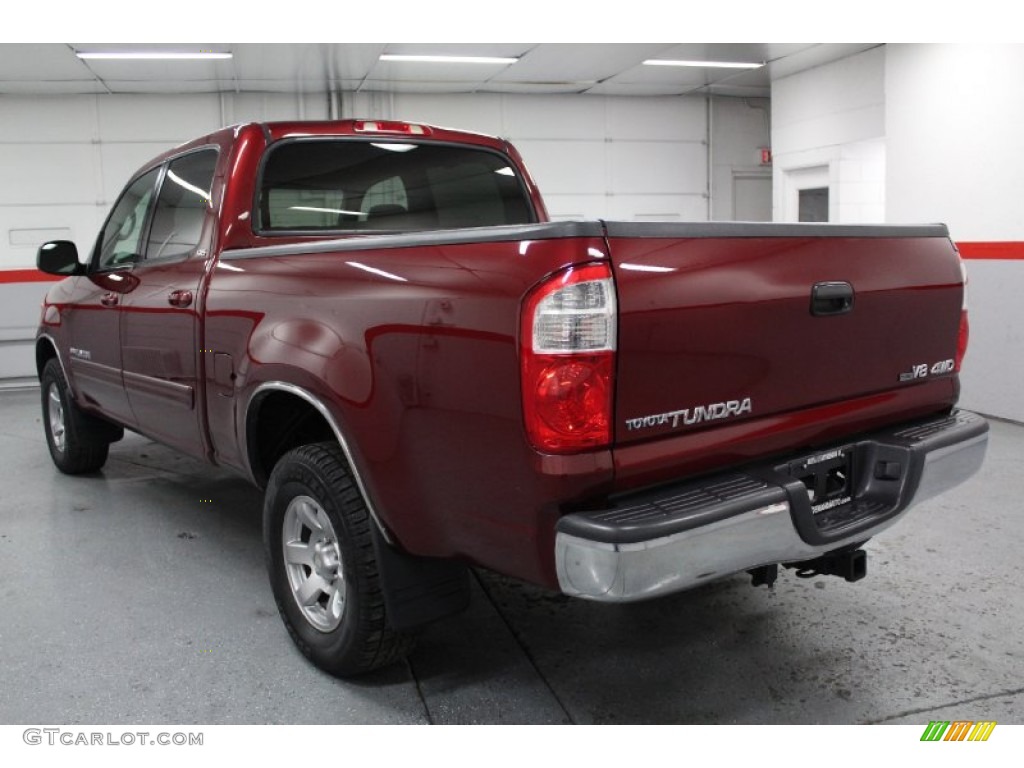 2005 Tundra SR5 Double Cab 4x4 - Salsa Red Pearl / Taupe photo #16