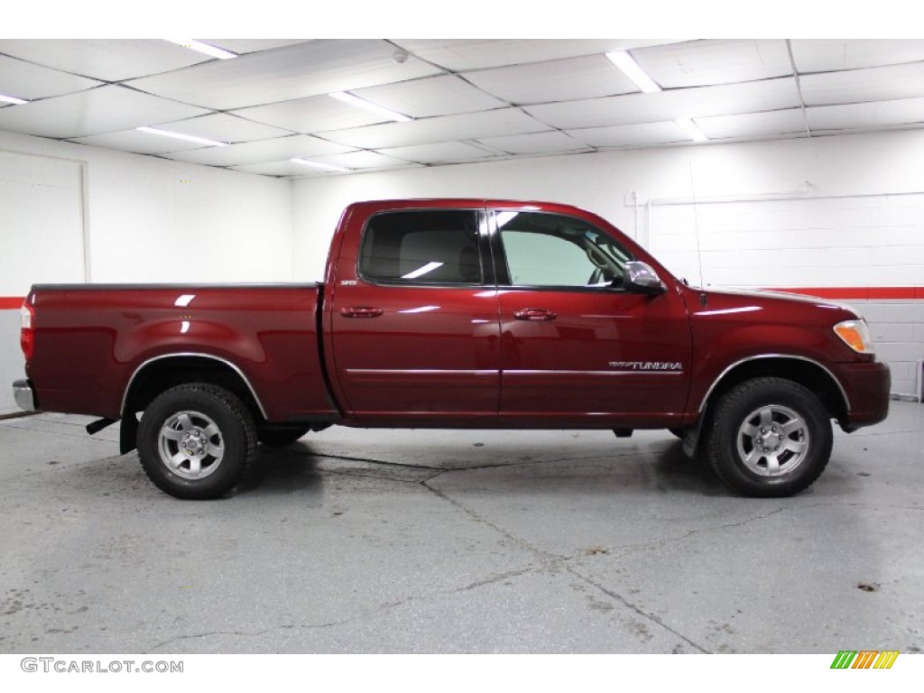 2005 Tundra SR5 Double Cab 4x4 - Salsa Red Pearl / Taupe photo #25