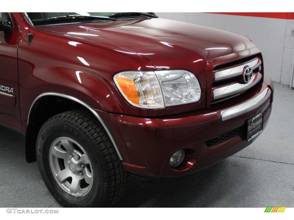2005 Tundra SR5 Double Cab 4x4 - Salsa Red Pearl / Taupe photo #27