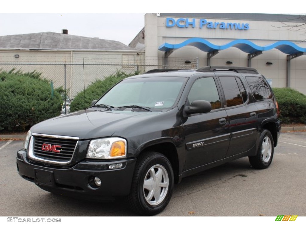 2003 Envoy XL SLE 4x4 - Carbon Metallic / Dark Pewter photo #1