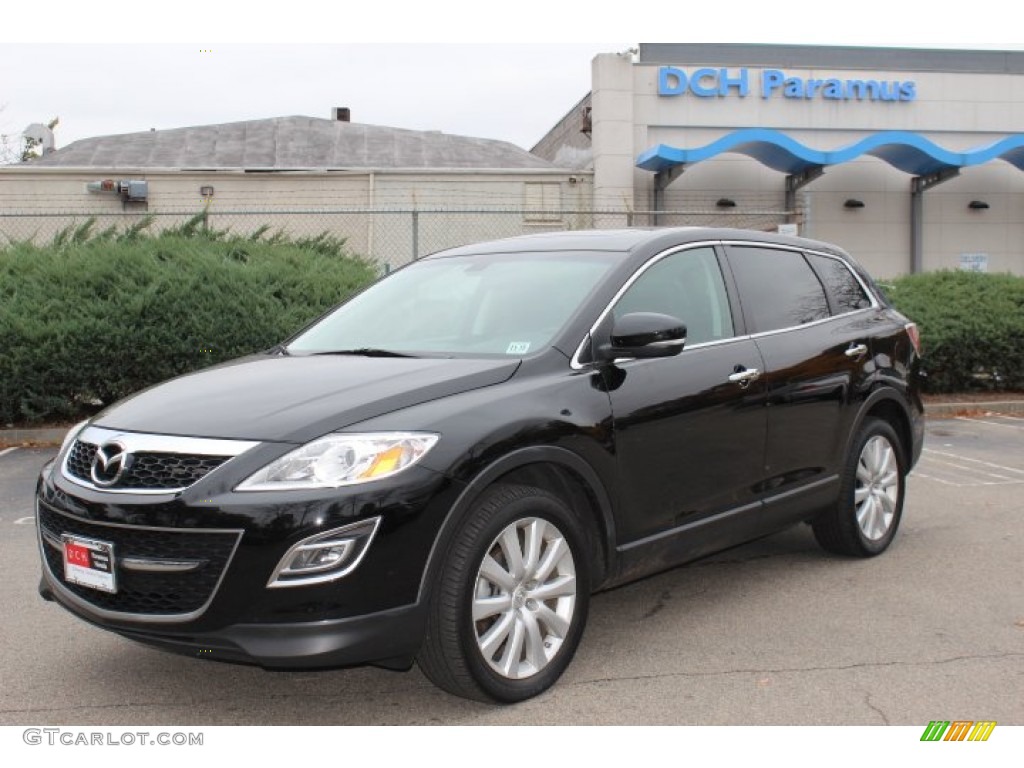 2010 CX-9 Grand Touring AWD - Brilliant Black / Black photo #1