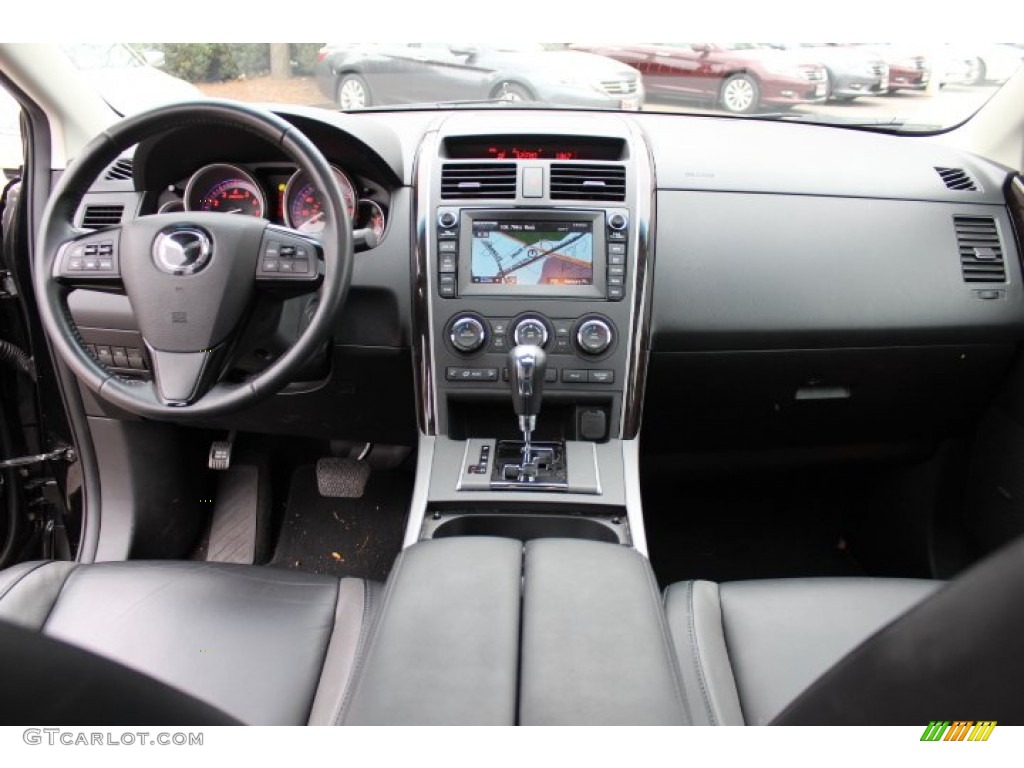 2010 Mazda CX-9 Grand Touring AWD Black Dashboard Photo #72821449