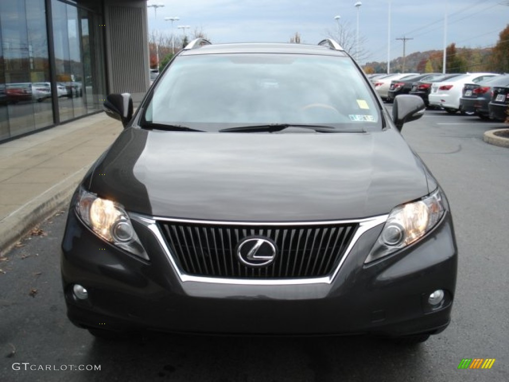 2010 RX 350 AWD - Truffle Brown Mica / Black/Brown Walnut photo #3