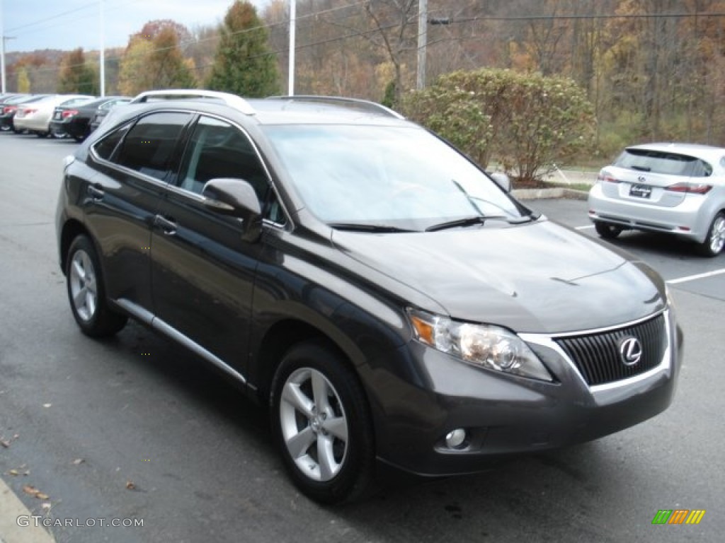 2010 RX 350 AWD - Truffle Brown Mica / Black/Brown Walnut photo #4