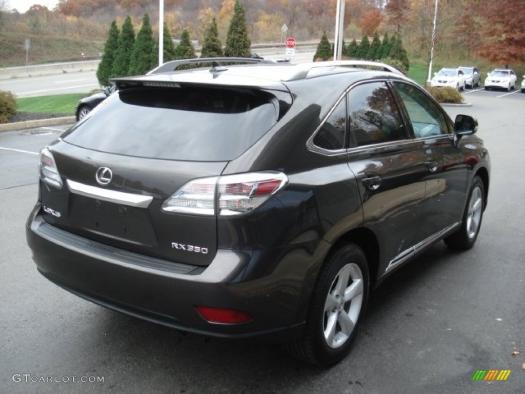 2010 RX 350 AWD - Truffle Brown Mica / Black/Brown Walnut photo #5