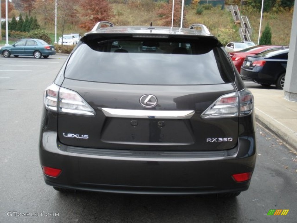 2010 RX 350 AWD - Truffle Brown Mica / Black/Brown Walnut photo #6