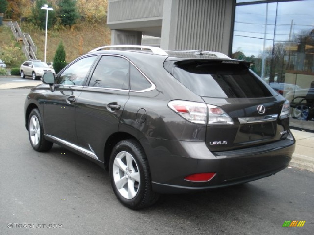 2010 RX 350 AWD - Truffle Brown Mica / Black/Brown Walnut photo #7