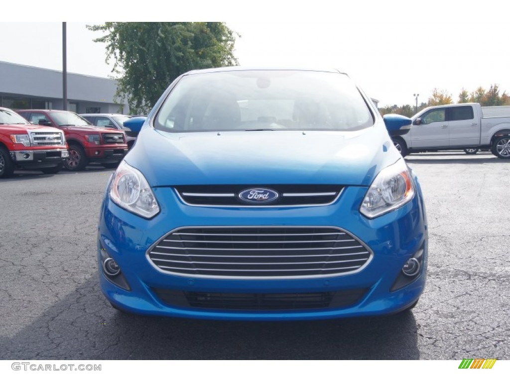 2013 C-Max Hybrid SEL - Blue Candy / Charcoal Black photo #7