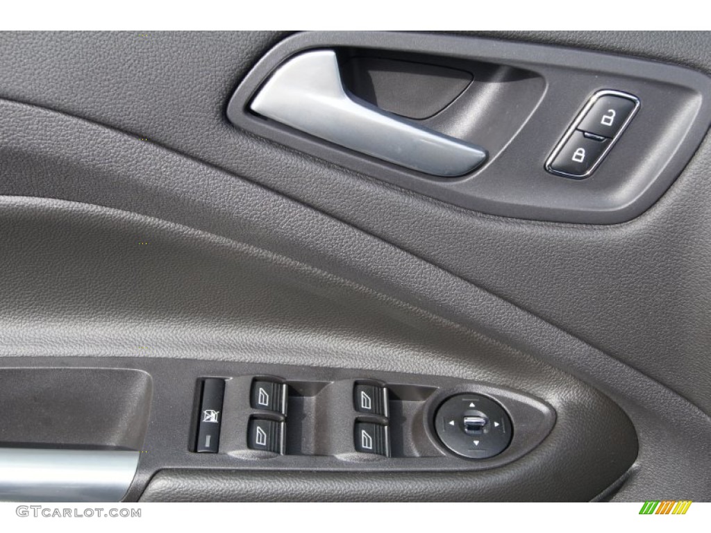 2013 Ford C-Max Hybrid SEL Charcoal Black Door Panel Photo #72821686