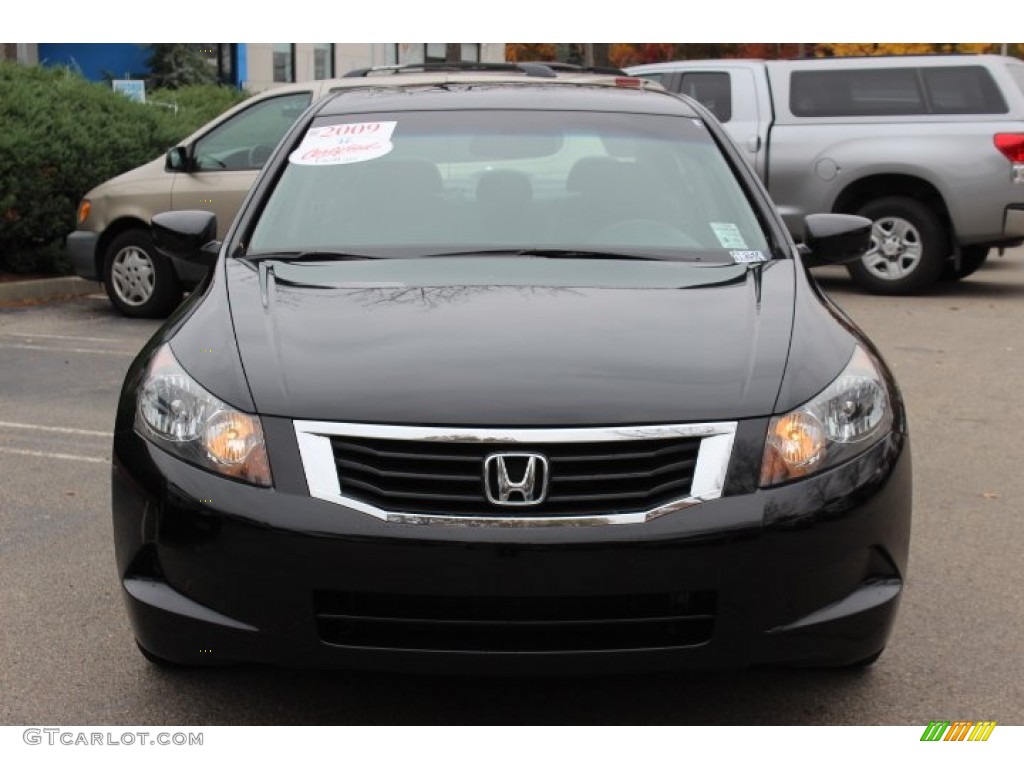 2009 Accord EX-L Sedan - Crystal Black Pearl / Black photo #2