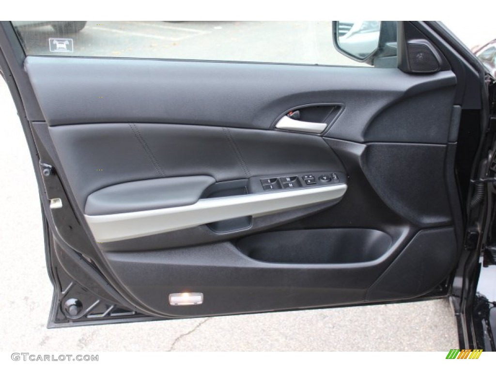2009 Accord EX-L Sedan - Crystal Black Pearl / Black photo #9