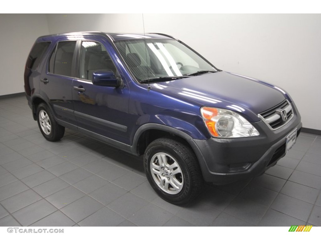 2004 CR-V EX 4WD - Eternal Blue Pearl / Black photo #8