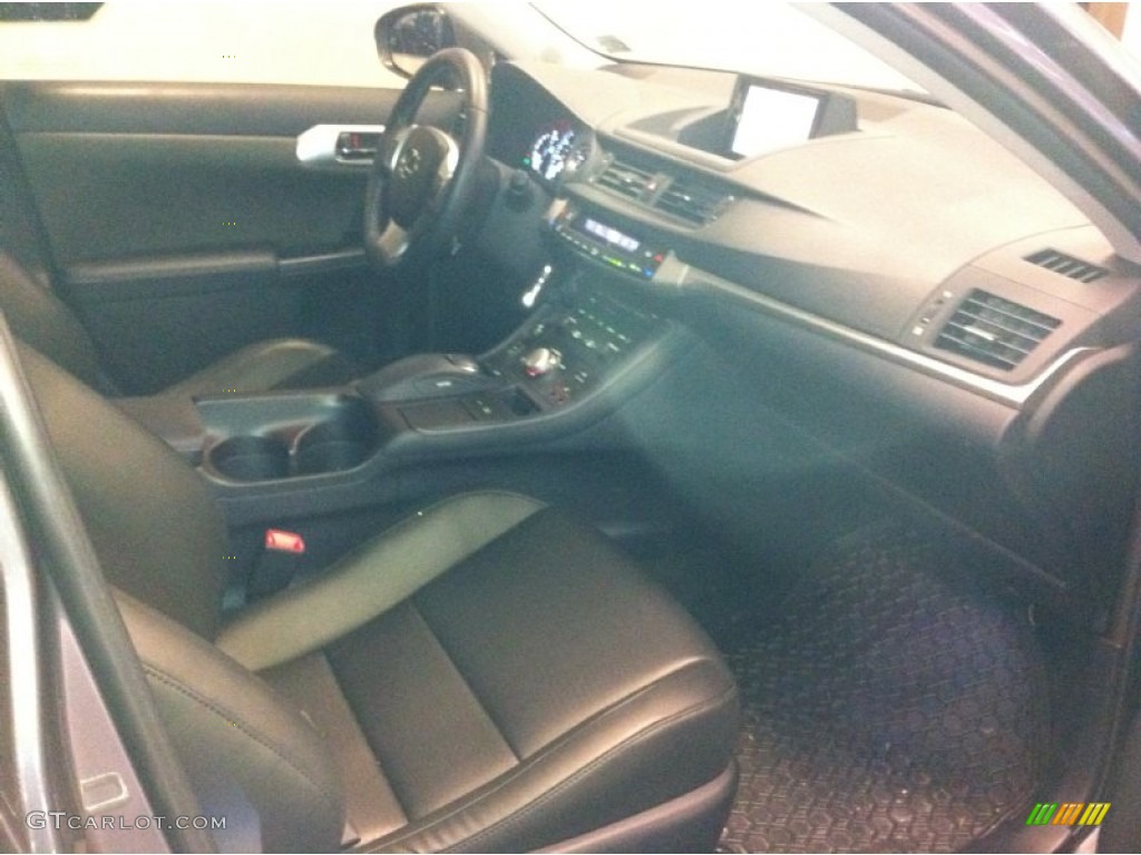 2012 CT 200h Hybrid Premium - Nebula Gray Pearl / Black photo #5