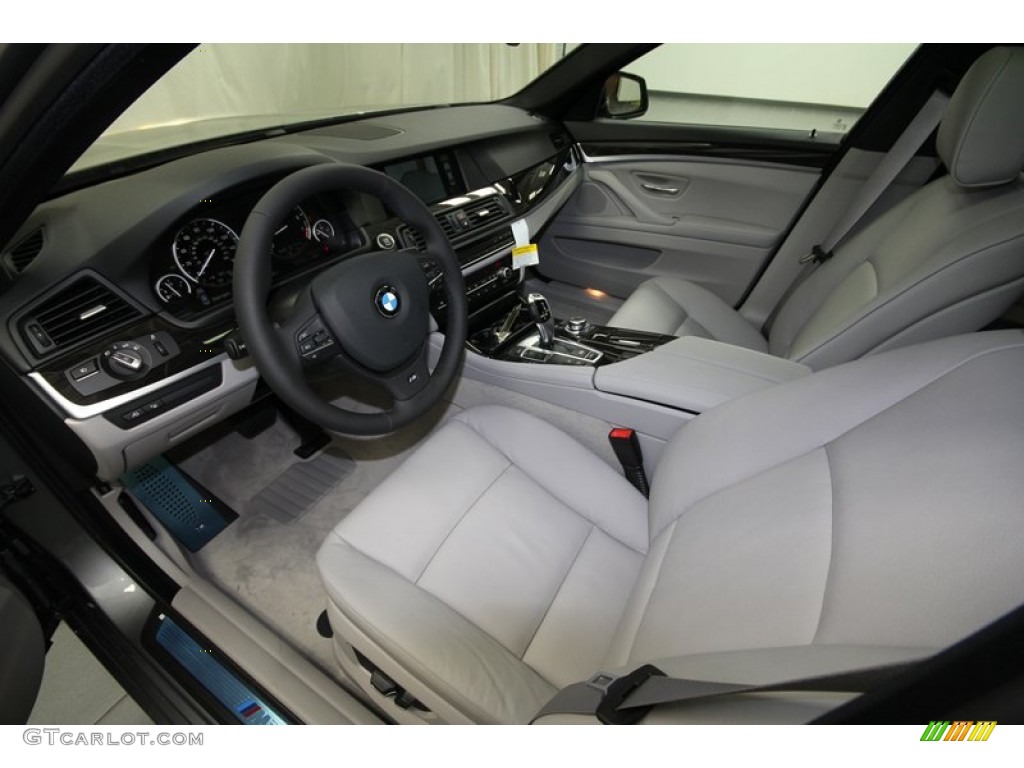 Everest Gray Interior 2013 BMW 5 Series 535i Sedan Photo #72825718