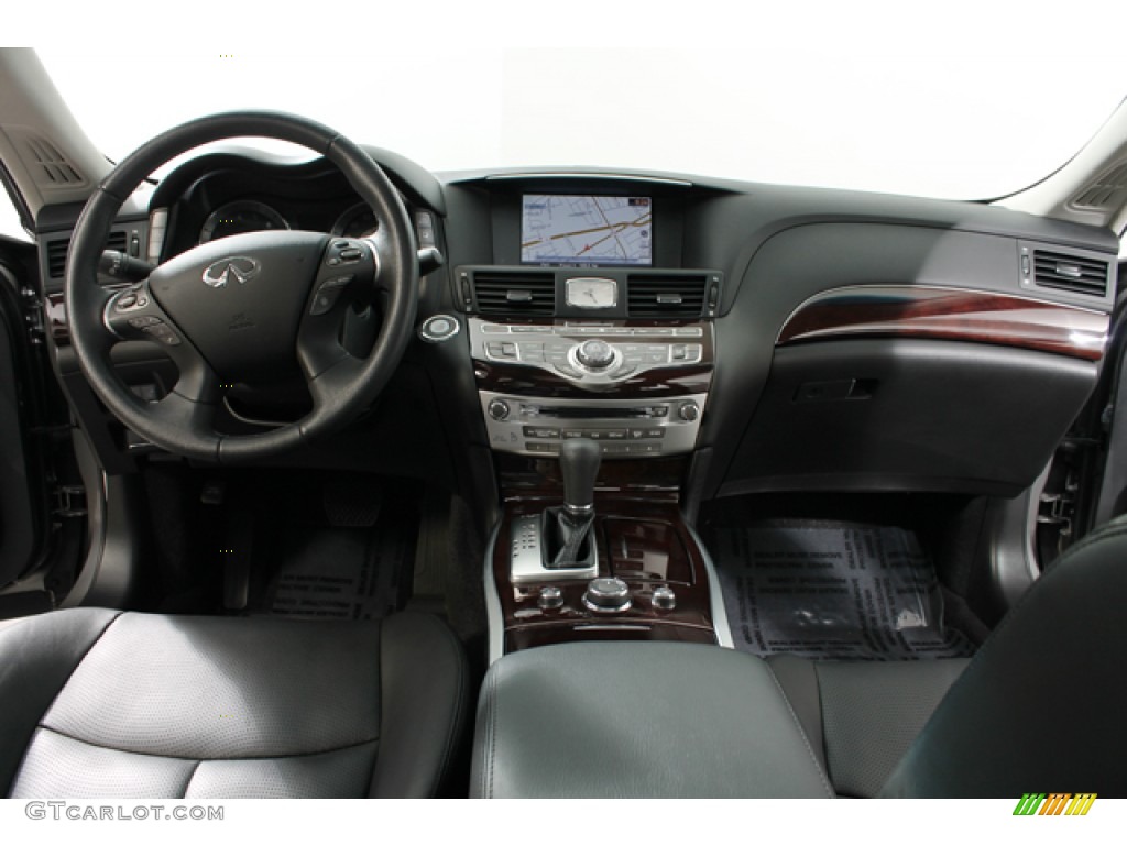 2012 Infiniti M 37x AWD Sedan Graphite Dashboard Photo #72827124