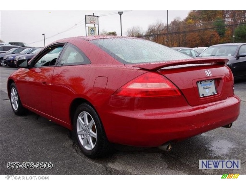 2003 Accord EX V6 Coupe - San Marino Red / Ivory photo #5