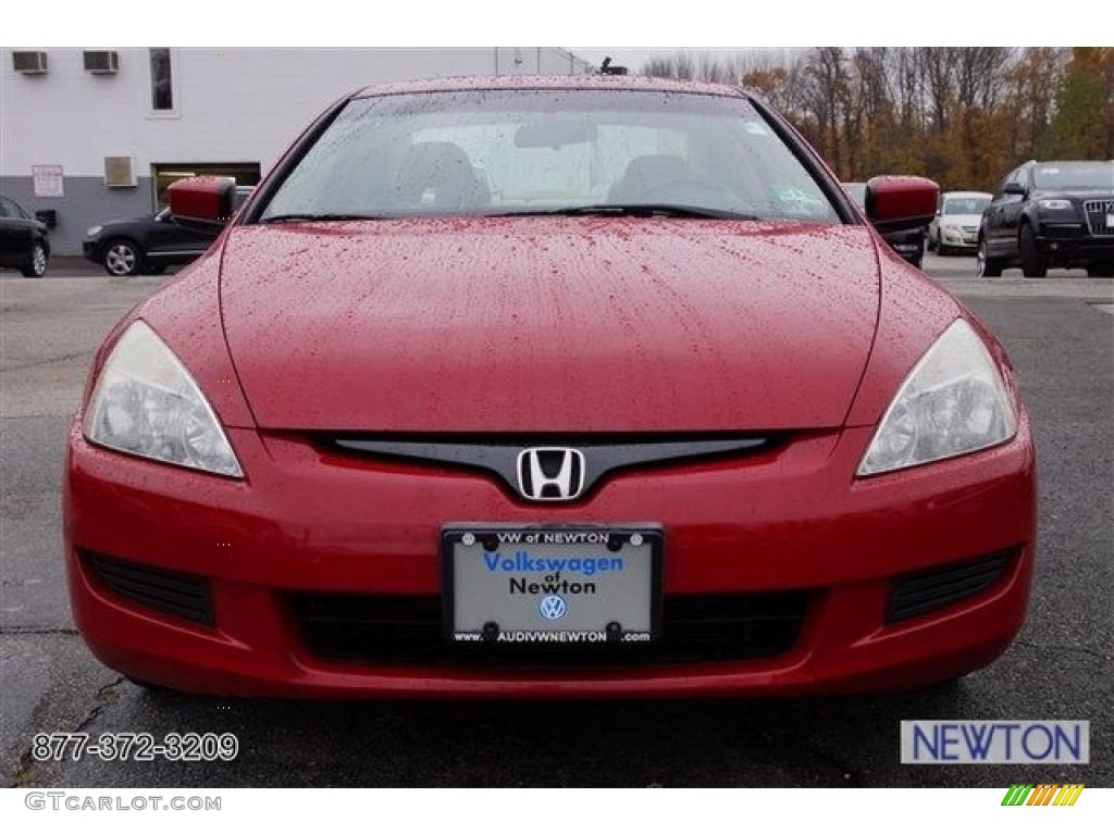 2003 Accord EX V6 Coupe - San Marino Red / Ivory photo #12