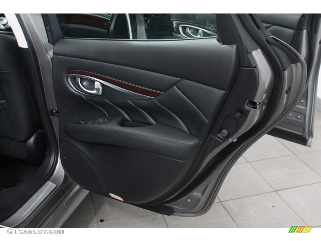 2012 Infiniti M 37x AWD Sedan Graphite Door Panel Photo #72827328