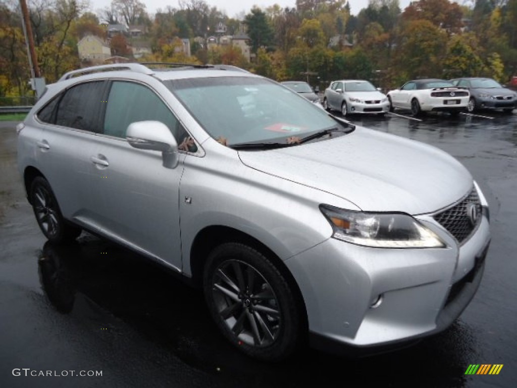 2013 RX 350 F Sport AWD - Silver Lining Metallic / Black/Ebony Birds Eye Maple photo #6