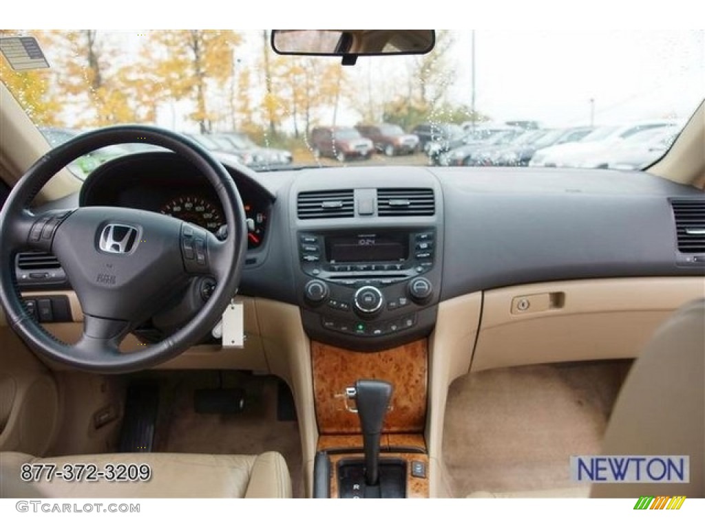 2003 Accord EX V6 Coupe - San Marino Red / Ivory photo #28
