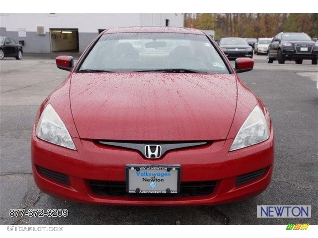 2003 Accord EX V6 Coupe - San Marino Red / Ivory photo #53
