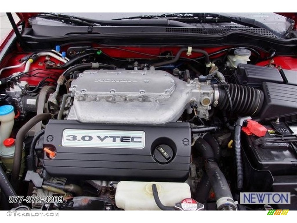 2003 Accord EX V6 Coupe - San Marino Red / Ivory photo #54