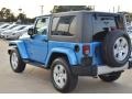 2010 Surf Blue Pearl Jeep Wrangler Sahara 4x4  photo #3