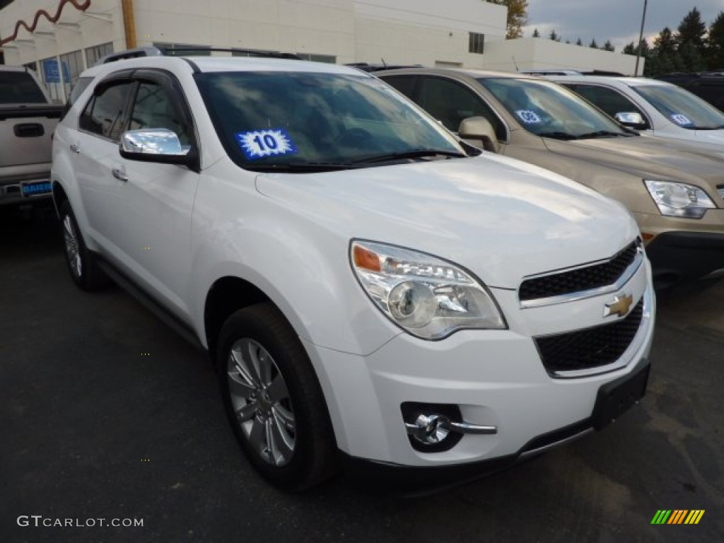 2010 Equinox LTZ AWD - Summit White / Jet Black/Light Titanium photo #1