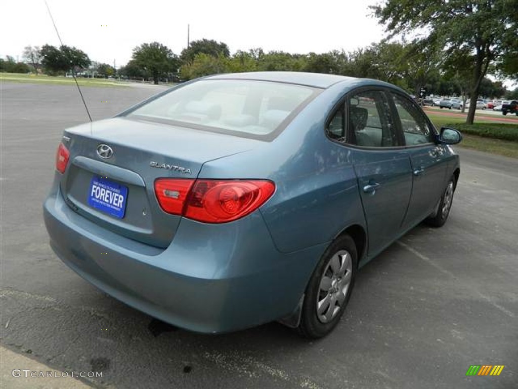 2007 Elantra GLS Sedan - Seattle Light Blue / Gray photo #5