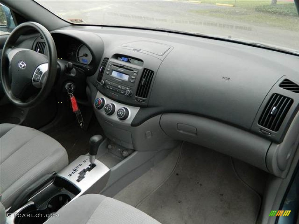 2007 Elantra GLS Sedan - Seattle Light Blue / Gray photo #11