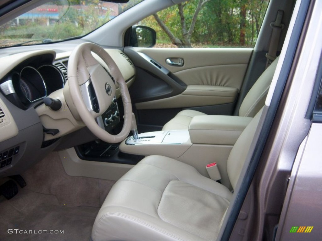 2009 Murano SL - Tinted Bronze Metallic / Beige photo #10